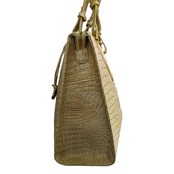 Brahmin EUC Crystal Melbourne Embossed Croc Leather Tote Shoulder Bag - Picture 7 of 14